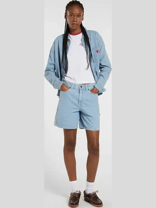 Μακρυμάνικο Γυναικείο Τζιν Πουκάμισο Vintage Blue