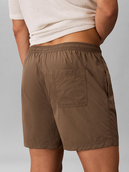 Drawstring Ανδρικό Μαγιό Σορτς Καφέ