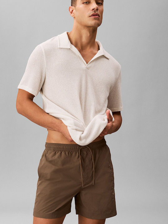 Drawstring Ανδρικό Μαγιό Σορτς Καφέ