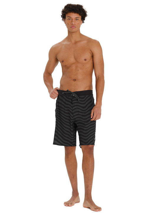 Men's Swimwear Bermuda Black with Patterns