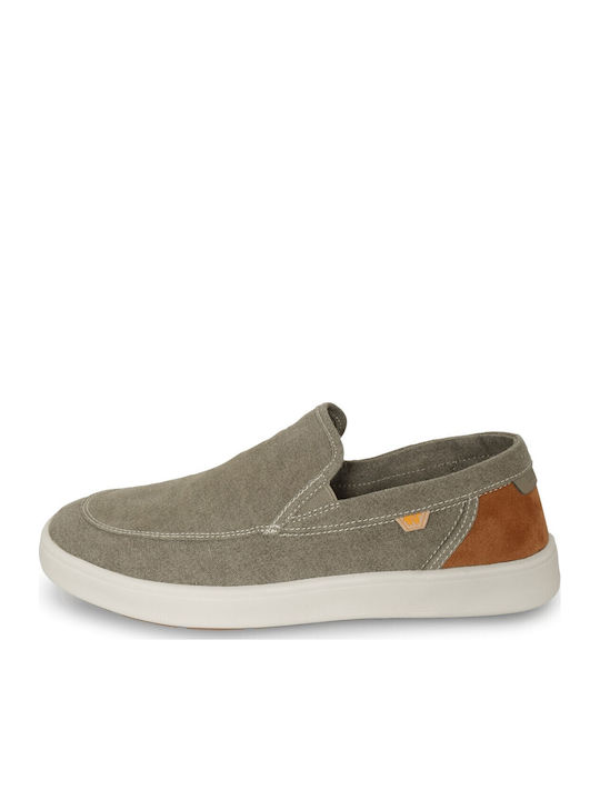 Men's Moccasins in Green Colour