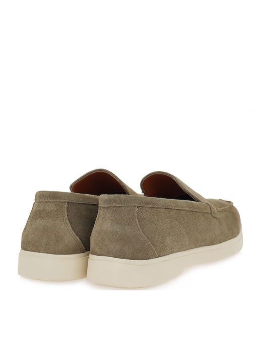 Suede Ανδρικά Loafers σε Πράσινο Χρώμα