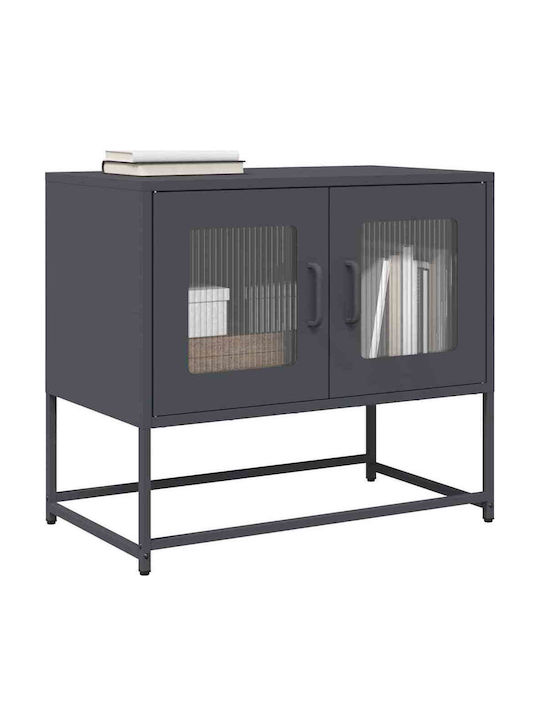 Metal TV Stand Anthracite M68xP39xH60.5cm
