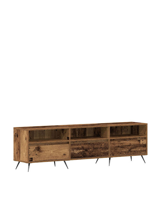 TV-Ständer aus Metall & altem Holz M150xT30xH44.5cm