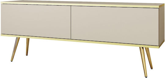 Oro Επιδαπέδιο Μπεζ + Χρυσό 135x53x32εκ. Oro Επιδαπέδιο Μπεζ + Χρυσό 135x53x32εκ.