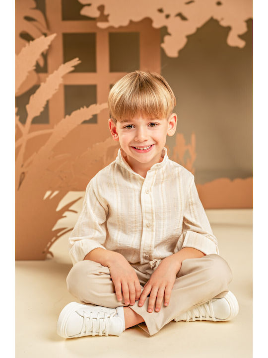 Baby Bloom Baptism Suit for Boy Ecru
