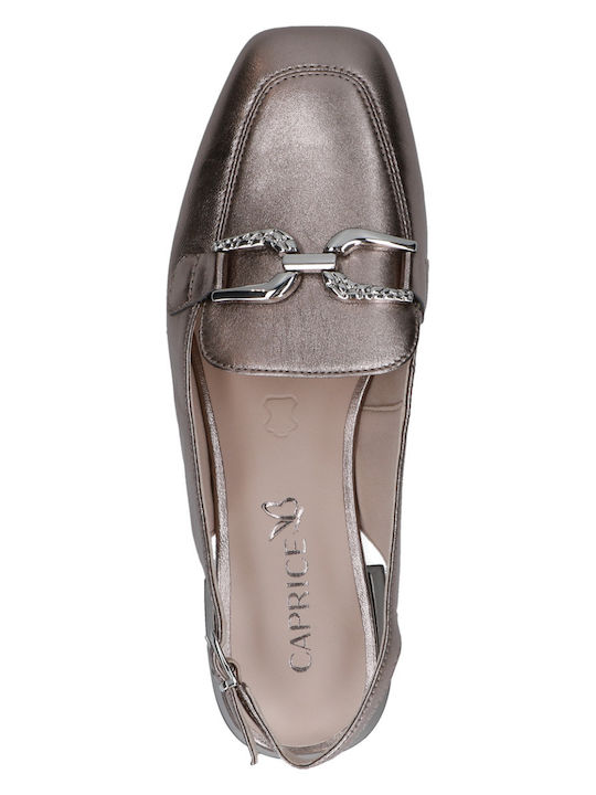 Damen Ballerinas Slingback in Gold Farbe