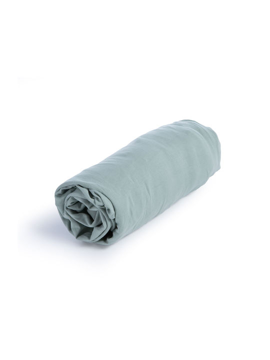 Nef-Nef Homeware Jersey Bettlaken Einzel mit Gummibettlaken 100x200+30cm 1