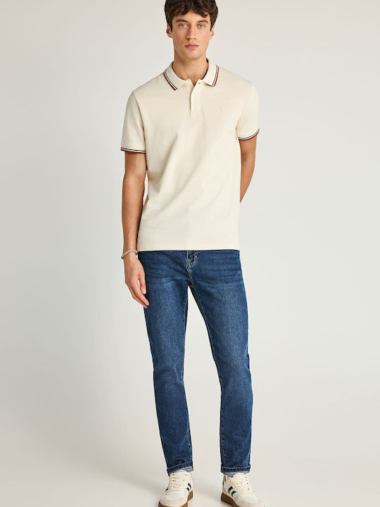 Men's Jeans Pants with Slim Tapered Fit Blue