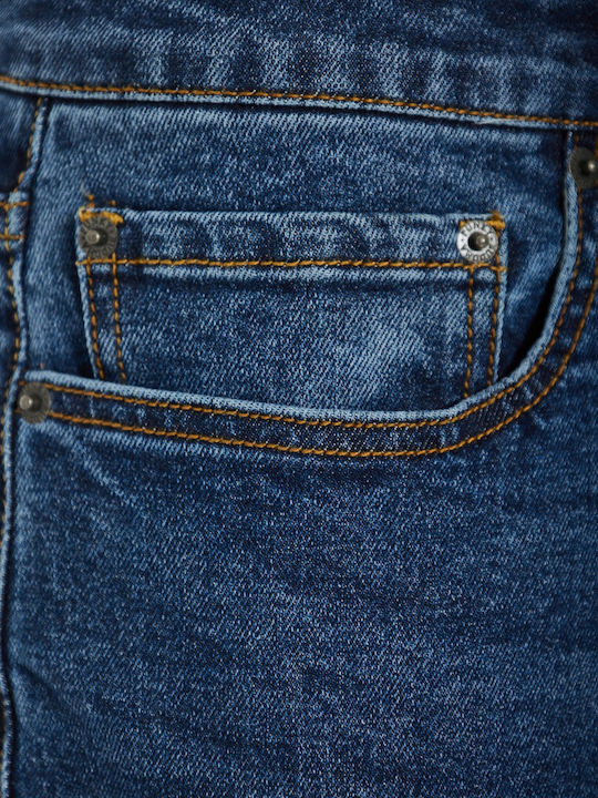 Men's Jeans Pants with Slim Tapered Fit Blue