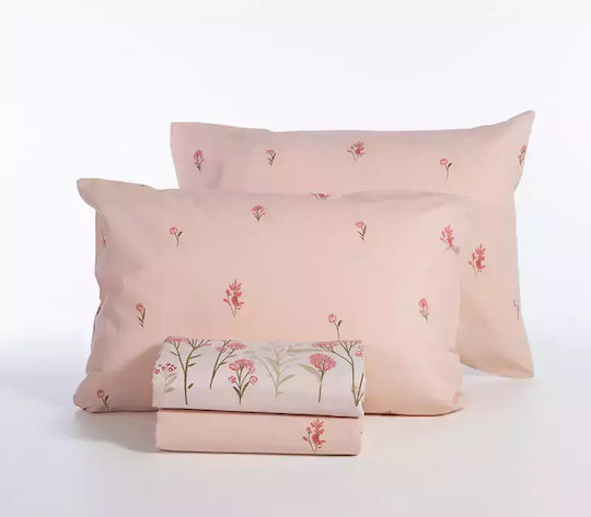 Nef-Nef Homeware Sheet Sets Queen with Elastic 160x200+35cm. Fragesca Ecru 4pcs