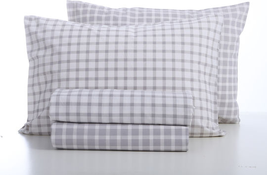 Nef-Nef Homeware Сет Чаршафи 240x260см. Extend Сив 4бр