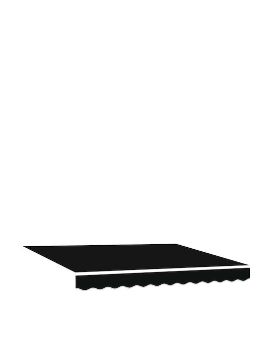 vidaXL Terrasse Zelt mit LEDs Schwarze 3x2.5m