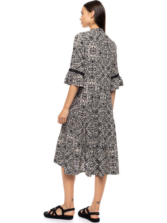 Pink Label Damenkaftan Bademode Beige