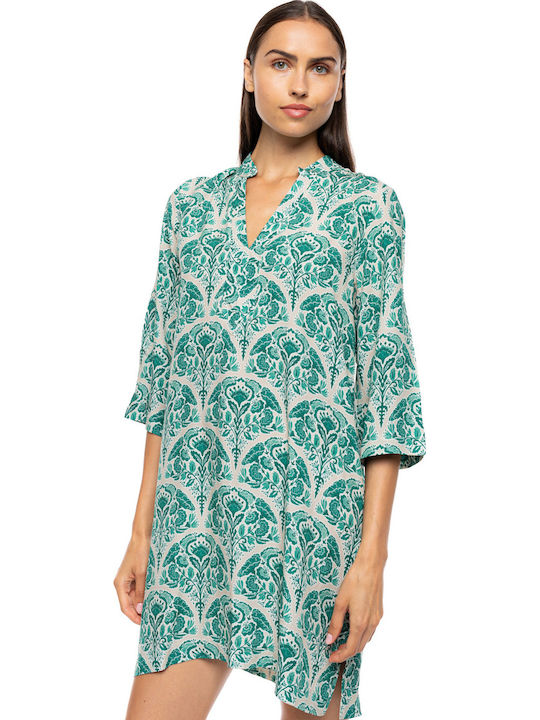 Pink Label Strandkaftan Grün