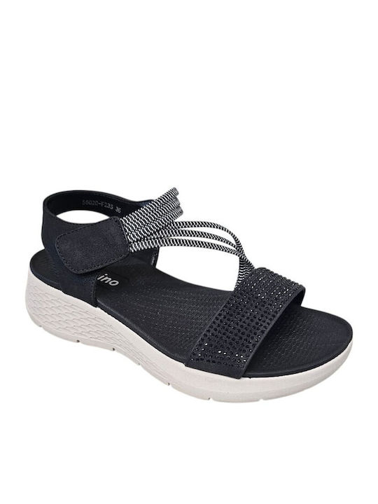 Sommer Damenplattformen Schwarz G/55020-F-23S-MAUR