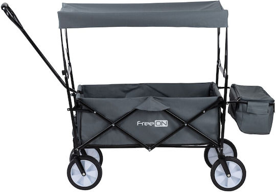 FreeOn Collapsible Transport Trolley for Load Weight up to 100kg in Gray Color