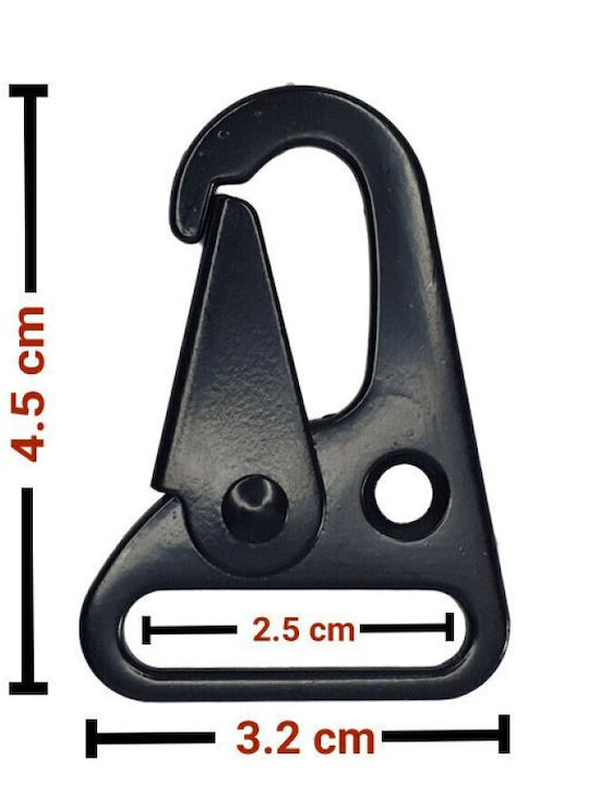 Метален Карабинер 10 Бройки 4,5 X 3.2 См