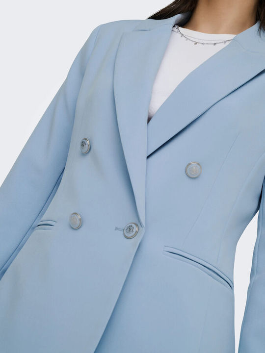 Only Дълго Дамско Строено Сако Soft Chambray