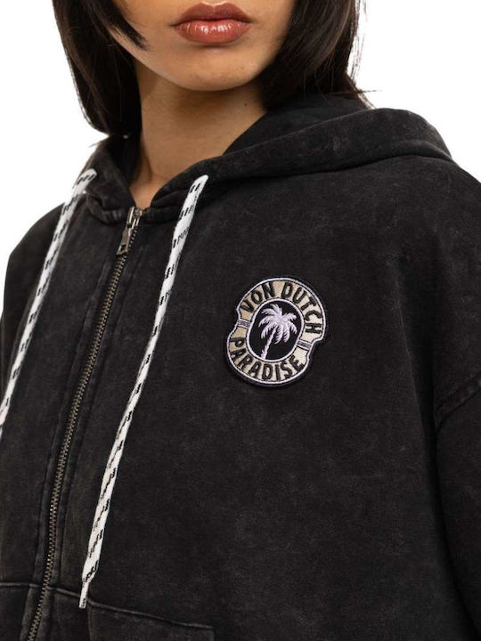 Von Dutch Hoodie Gray with Hood