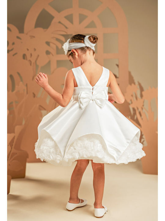 Baby Bloom Rochie Albă de Botez