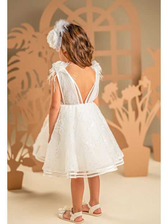 Baby Bloom White Baptism Dress Made of Lace