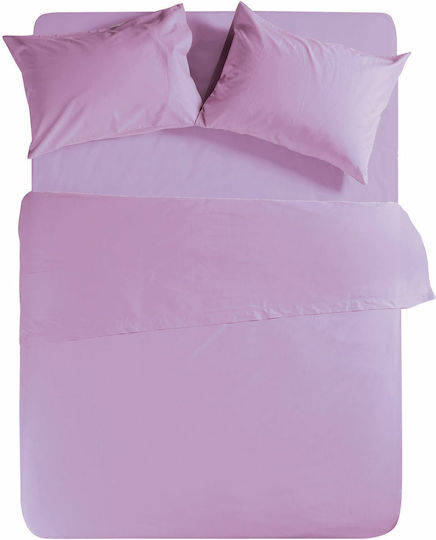 Nef-Nef Homeware Основен Чаршаф Кралица 240x270см Лилав