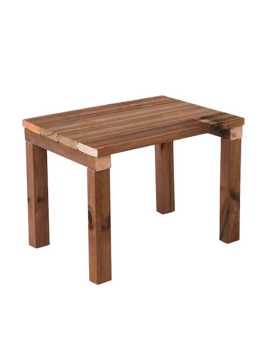 Wooden Bar Table for Small Outdoor Spaces Lugano Walnut Shade 48x37x36cm E2202