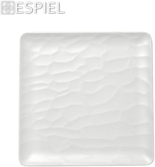 Espiel Wavy Matte Πιατέλα Σερβιρίσματος Μελαμίνης Λευκή Espiel Wavy Matte Πιατέλα Σερβιρίσματος Μελαμίνης Λευκή