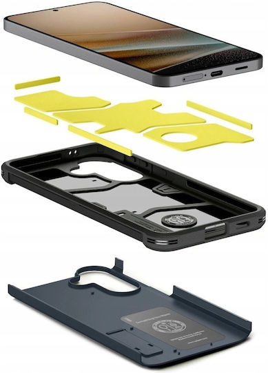 Spigen Tough Armor Back Cover Πλαστικό / Σιλικόνης Metal Slate (Galaxy A57)
