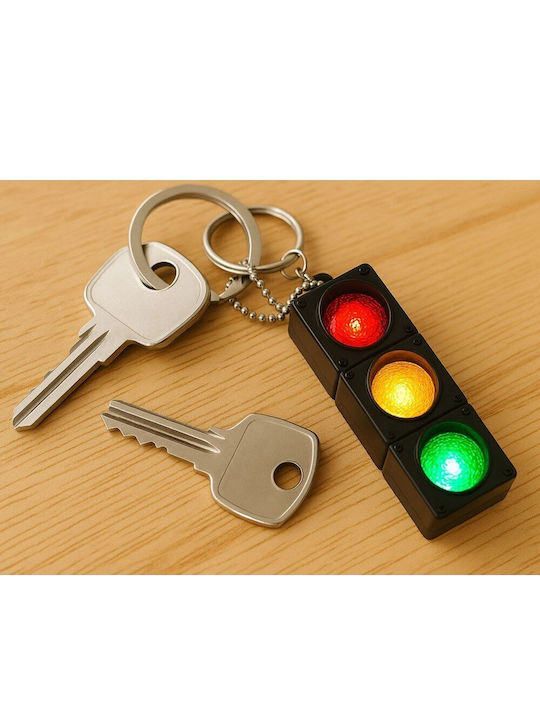 Keychain Flashing Traffic Light Educational Road Lights