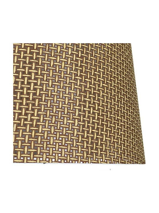 Stewehome Καπέλο Λάμπας Φυσικό Πλεκτό -καφέ38x27cm Stewehome Καπέλο Λάμπας Φυσικό Πλεκτό -καφέ38x27cm