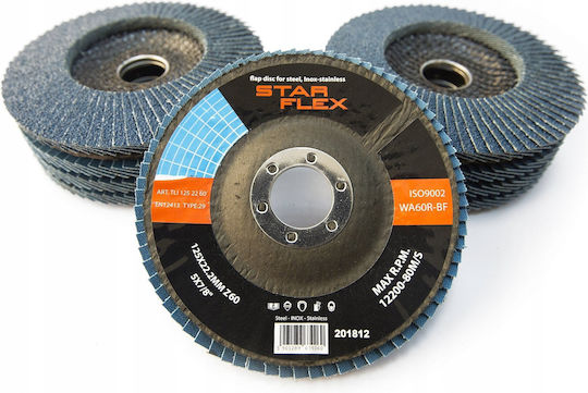 Psg Ceramic Flap Disc Star Flex T29 Sg Inox 125-22 Grit 60 Tlc1252260