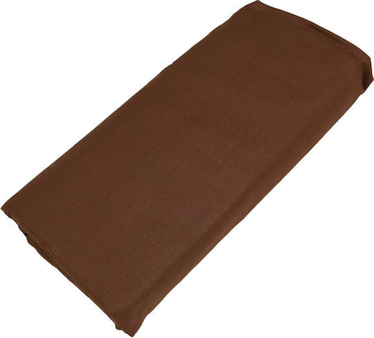 Le Blanc Cotton Line Σεντόνι Διπλό με Λάστιχο 150x200+20εκ. Καφέ