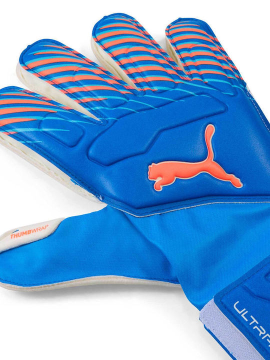 PUMA Ultra Match Protect Kids Goalkeeper Gloves Blue