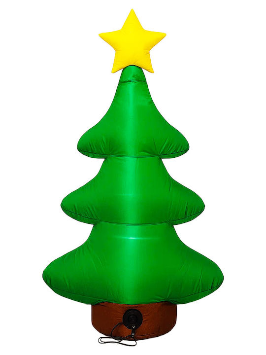 Outdoor Inflatable Christmas Tree Decoration Led Lighting Built-in Compressor 125 Cm Green