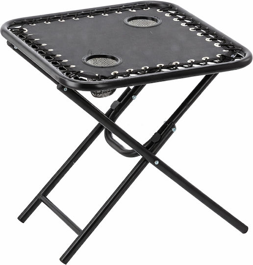 Τραπέζι για Camping Πτυσσόμενο 50x50x50cm Μαύρο