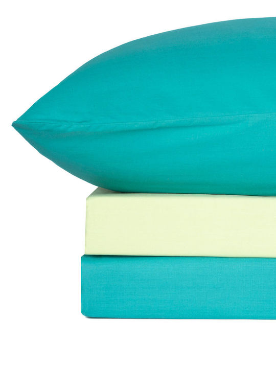 Sunshine Menta 152 Σετ Σεντόνια Διπλά 200x250εκ. 206 Πράσινο (4τμχ)