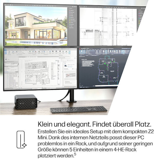 HP Z2 Mini G1a PC (Ryzen AI Max 300 Series Pro 395/128GB DDR5/2TB SSD/W11 Pro)