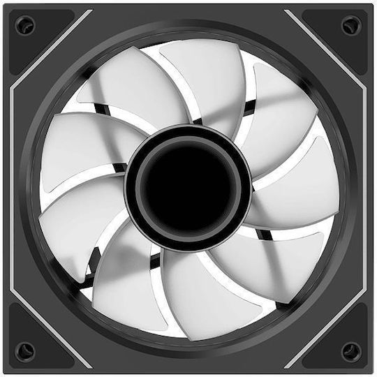 Xilence XF078 Reverse Blade Case Fan 120mm (1800rpm / 52cfm) with ARGB Lighting and 3-Pin / 4-Pin PWM Connection