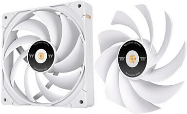 Thermaltake ToughFan EX14 Pro Reverse Blade Case Fans 140mm 2000rpm 107cfm Without LEDs Connection 4-Pin Molex Pack of 3 White