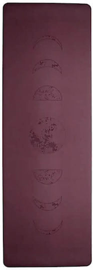 Στρώμα Γιόγκα Pro Yoga Mat Celestial Moon Burgundy 183cm Ιμάντα Μεταφοράς