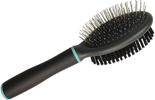 Zolux Double-sided Brush Perie Mare pentru câini cu părul lung Cu două fețe pentru Îngrijirea Blănii Turcoaz