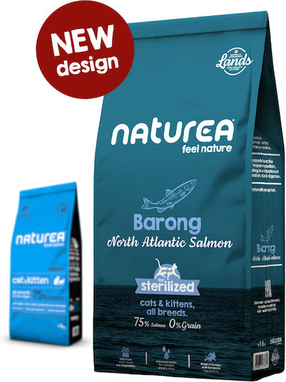 Naturea Barong Trockenfutter für sterilisierte Katzen mit Lachs 5.5kg