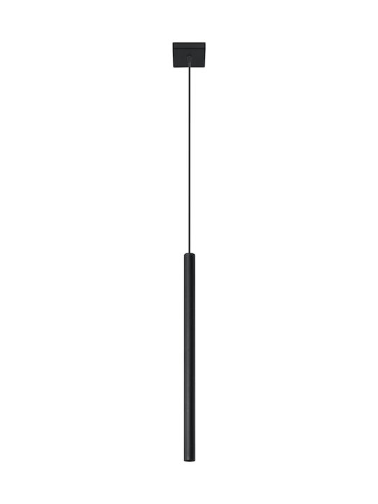 Sollux Pastelo 1 Κρεμαστό Φωτιστικό Μαύρο με Ντουί G9 8x8x100εκ.