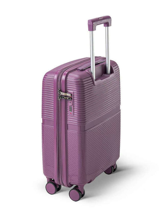 RCM Cabin Purple Travel Suitcase With 4 Wheels Height 55cm