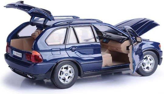 1/24 Bmw X5 E53 2001 Albastru Închis Metalizat