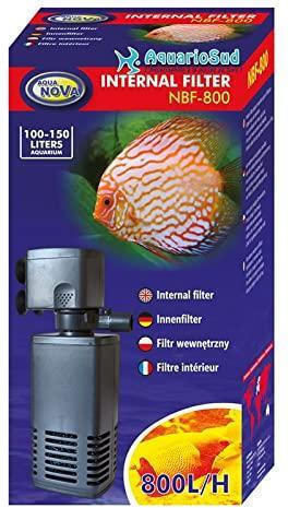 Aqua Nova NBF 800 Internal Filter 15W for Aquariums up to 150lt with Performance 800lt/h