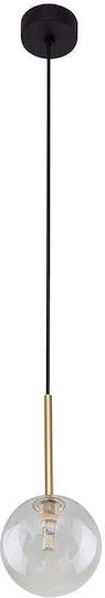 TK Lighting Lustră Suspendată Negru 12x160cm.