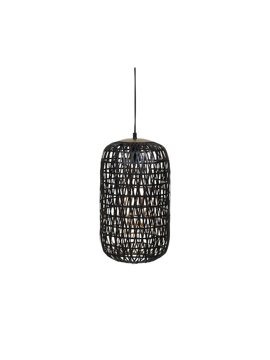 Fylliana Fl31806 Pendant Light Black with Crystals for Socket E27 25x46cm